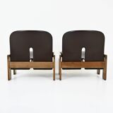 Set of 2 model 925 lounge chairs by Afra & Tobia Scarpa for Cass