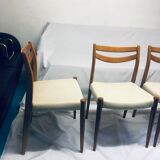 Lot of 4 danish chairs 1950