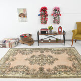 5x9  Faded Classic Turkish Vintage Tapis Rug, 272x172Cm