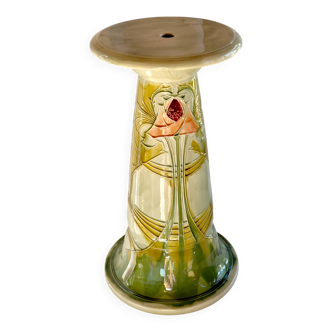 Colonne Art Nouveau 1903 - Manufacture  Minton UK, céramique  en barbotine.