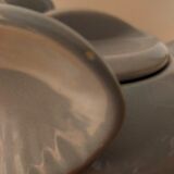 Vintage Elephant teapot in gray ceramic