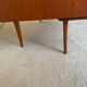 Vintage double-sided Danish teak desk