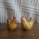 Salière poivrier zoomorphes poule barbotine
