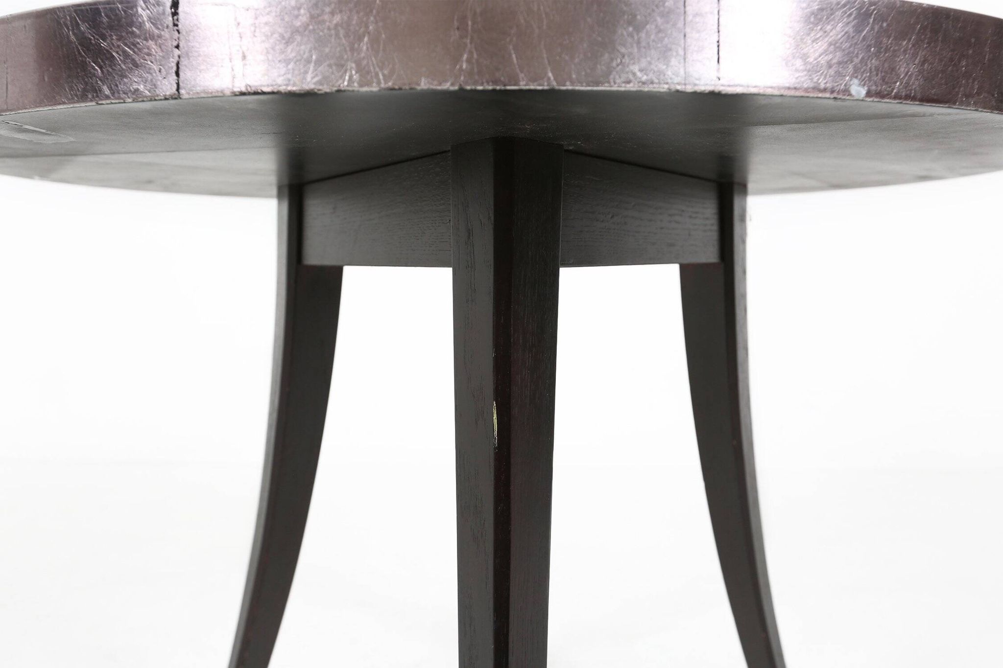 Table basse Tripot française vintage des années 1980, époque spatiale.