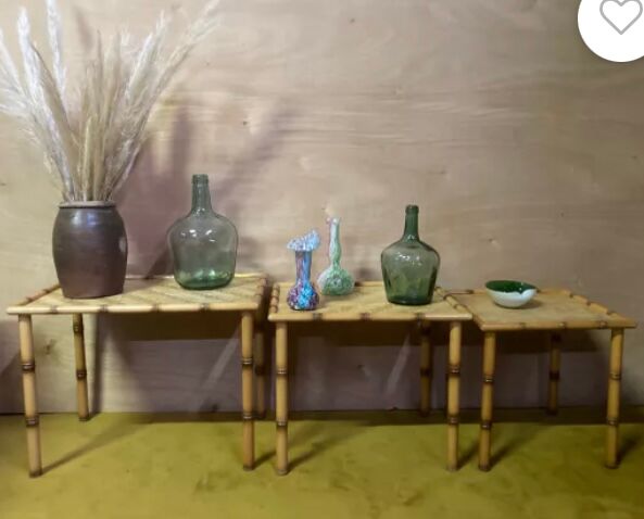 Bamboo trundle table