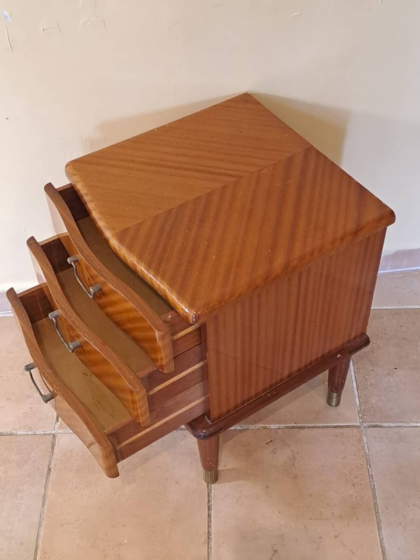 Scandinavian bedside table in mahogany, Norway 1960s