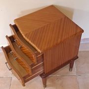 Scandinavian bedside table in mahogany, Norway 1960s