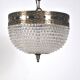 Glass and brass lamp, 1950s