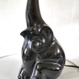 Lampe éléphant céramique design années 70