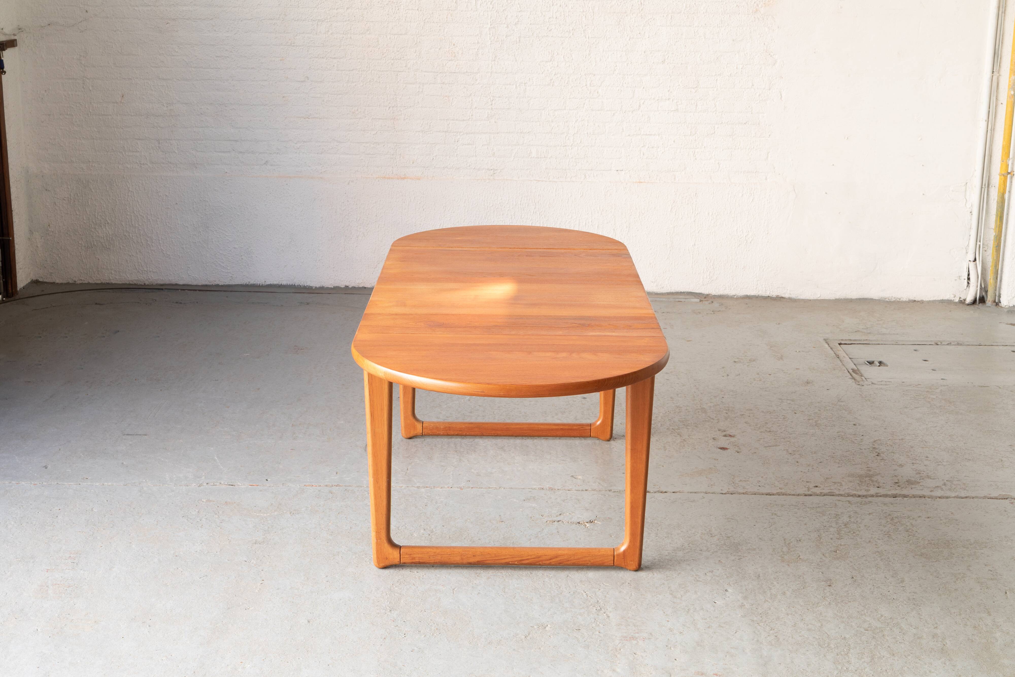 Dining table in solid teak, Denmark, 1960's