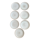 7 small plates Niderviller model Pierre