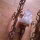 3 gold metal torchere wall lights
