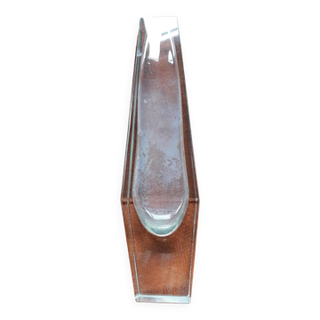 Vase vintage en verre très original