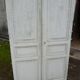 Pair of closet door old green patina