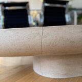 Table basse travertin Swann par Francesco Balzano