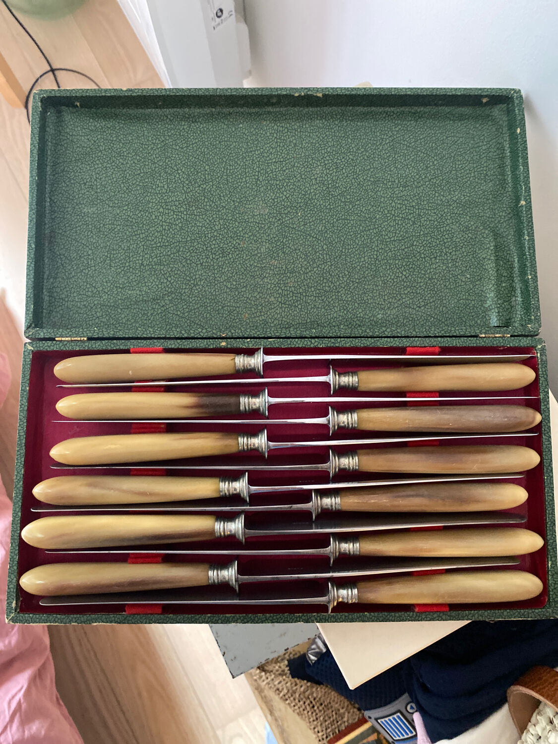 12 Paris horn knives