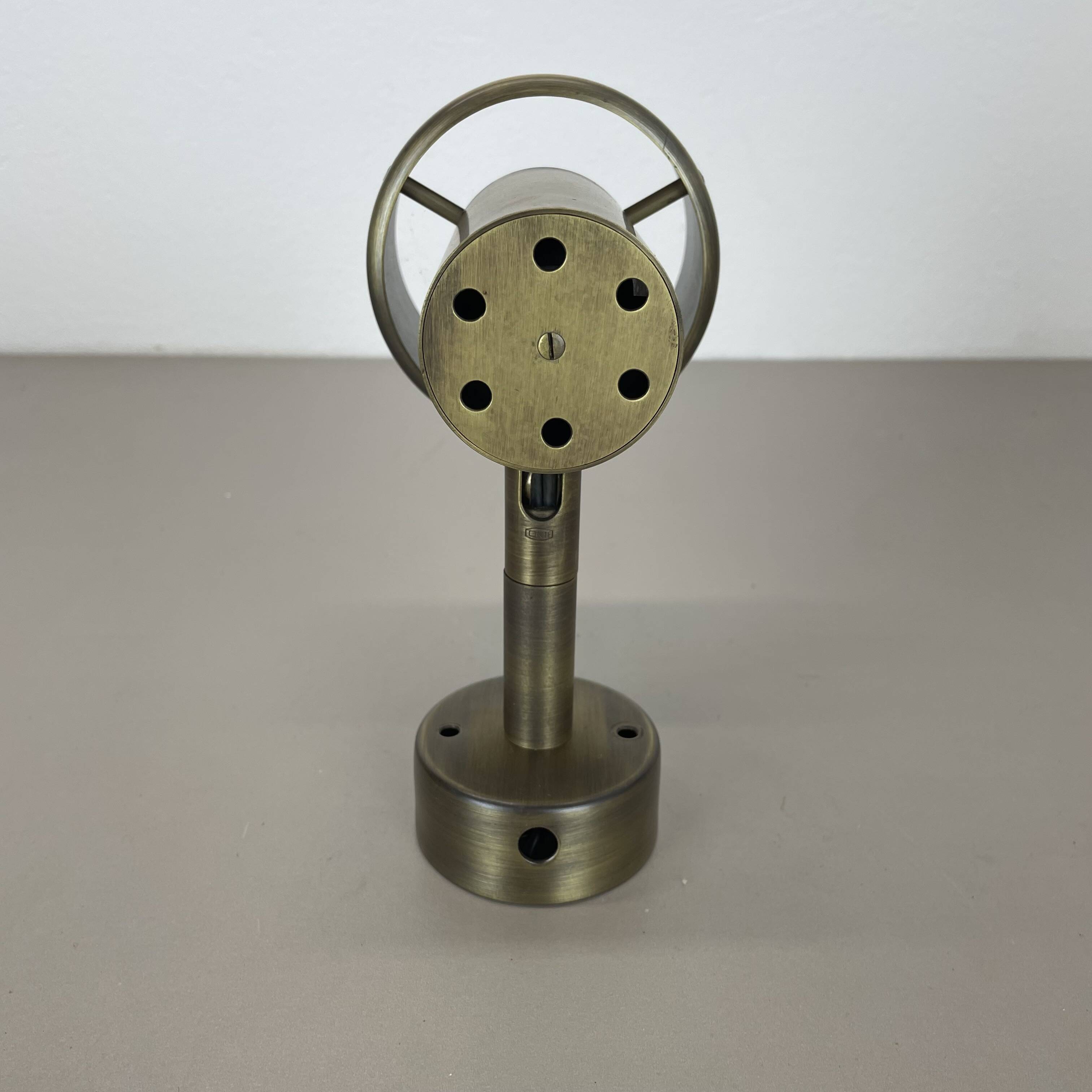 2 of 4 minimalist solid Brass "tube" SPOT Ceiling wall Lights, Italy 1970s
