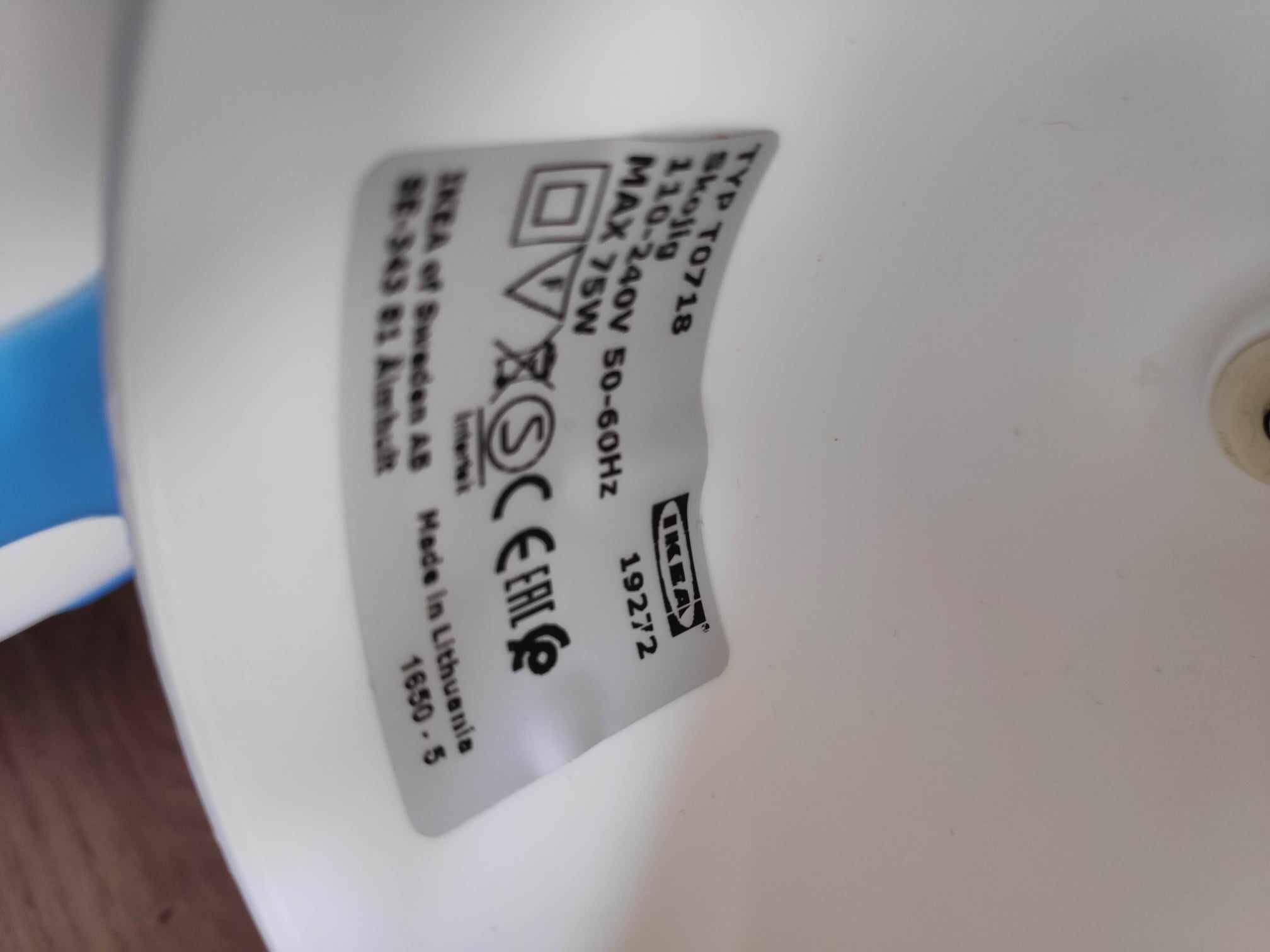 Ikea Skojig cloud blue pendant light