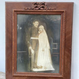 Photograph of couple framed