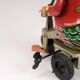 Canard de cirque sur tricycle, jouet en fer-blanc fabriqué par Schylling en Chine, années 1920