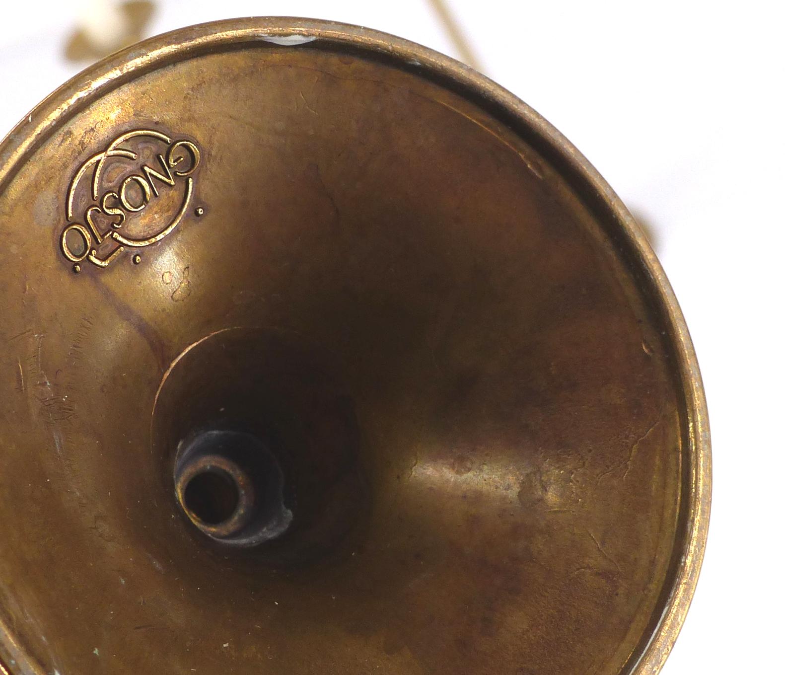3 Swedish brass candle holders Gnosjo 1960