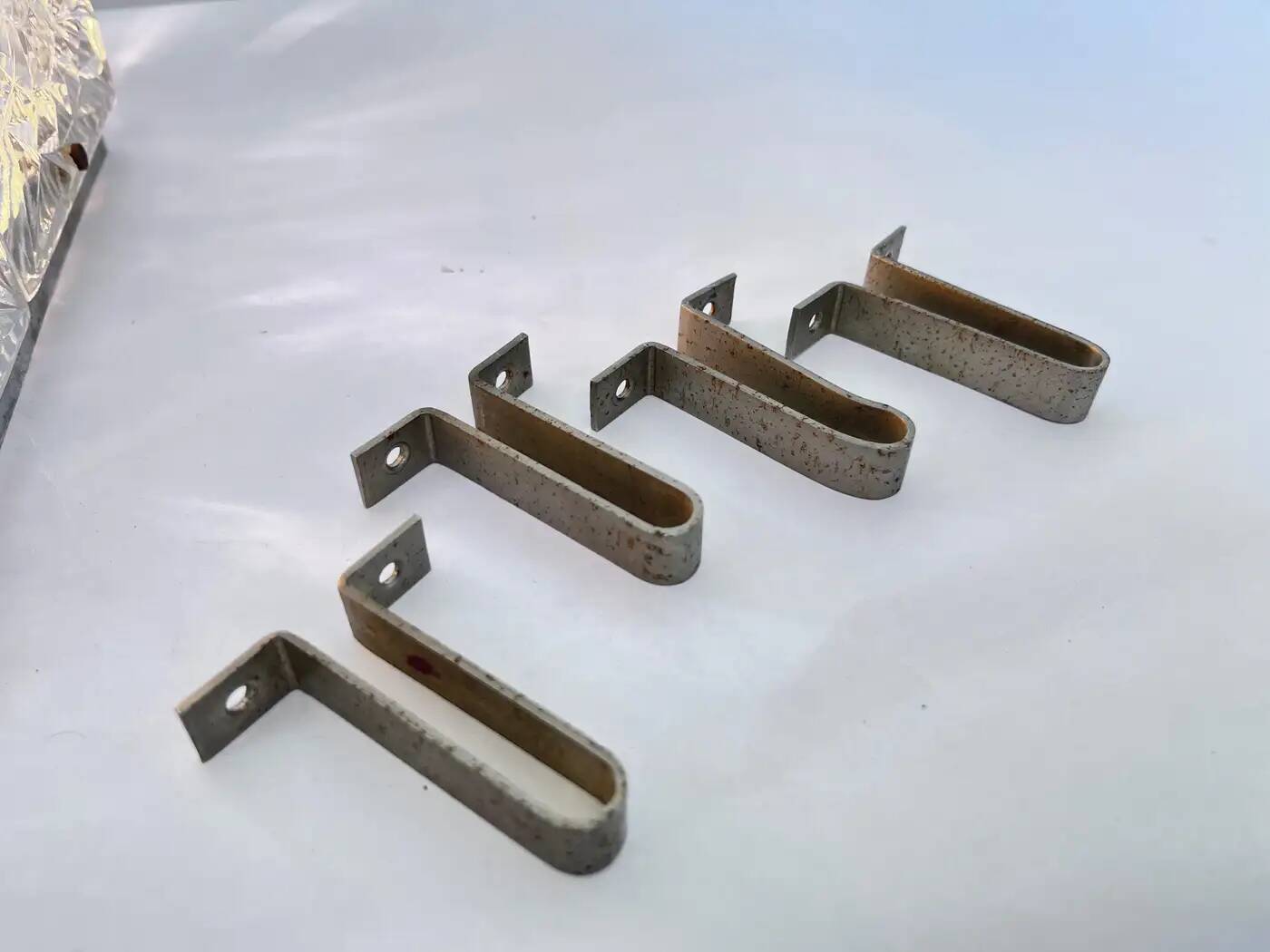 Rare glass flush mount by Kamenicky Senov, 1970s / Czechoslovakia