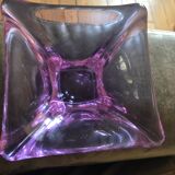 Empty purple crystal pocket