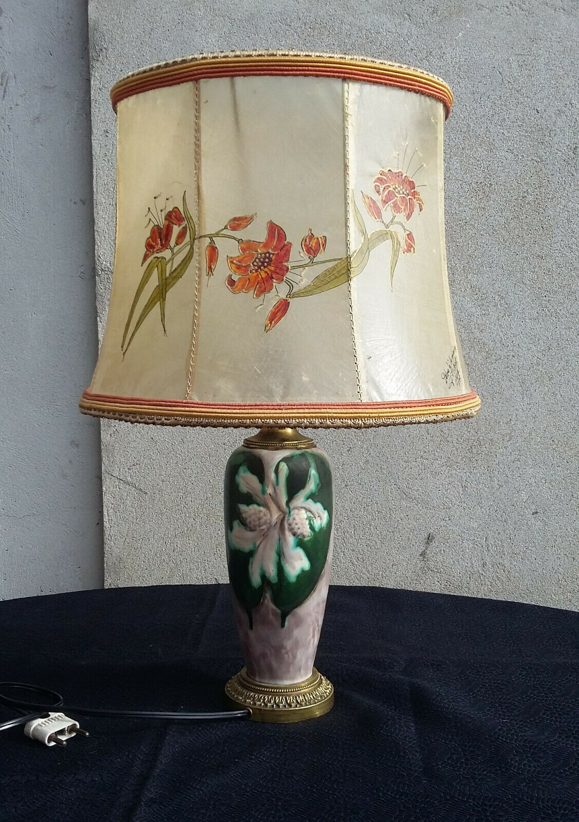 Ceramic lamp signed