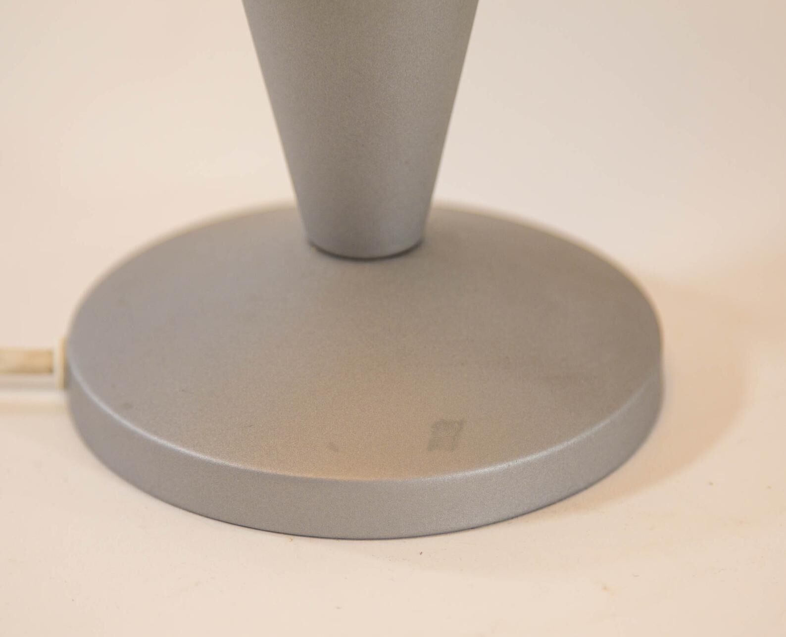 Elegant lamp of the space age in bright yellow glass 90s