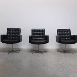 Set of 3 Executive Chairs by Vincent Cafiero for Knoll International, 1960s