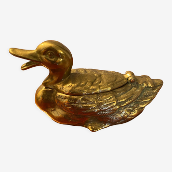 Cendrier en bronze canard
