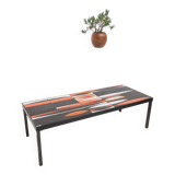CERAMIC NAVETTE COFFEE TABLE BY ROGER CAPRON 1960