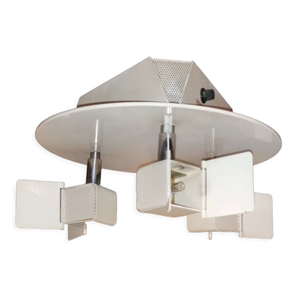 Plafonnier orientables en métal vintage 1980