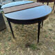 Half-moon table in mahogany, Louis XVI style.
