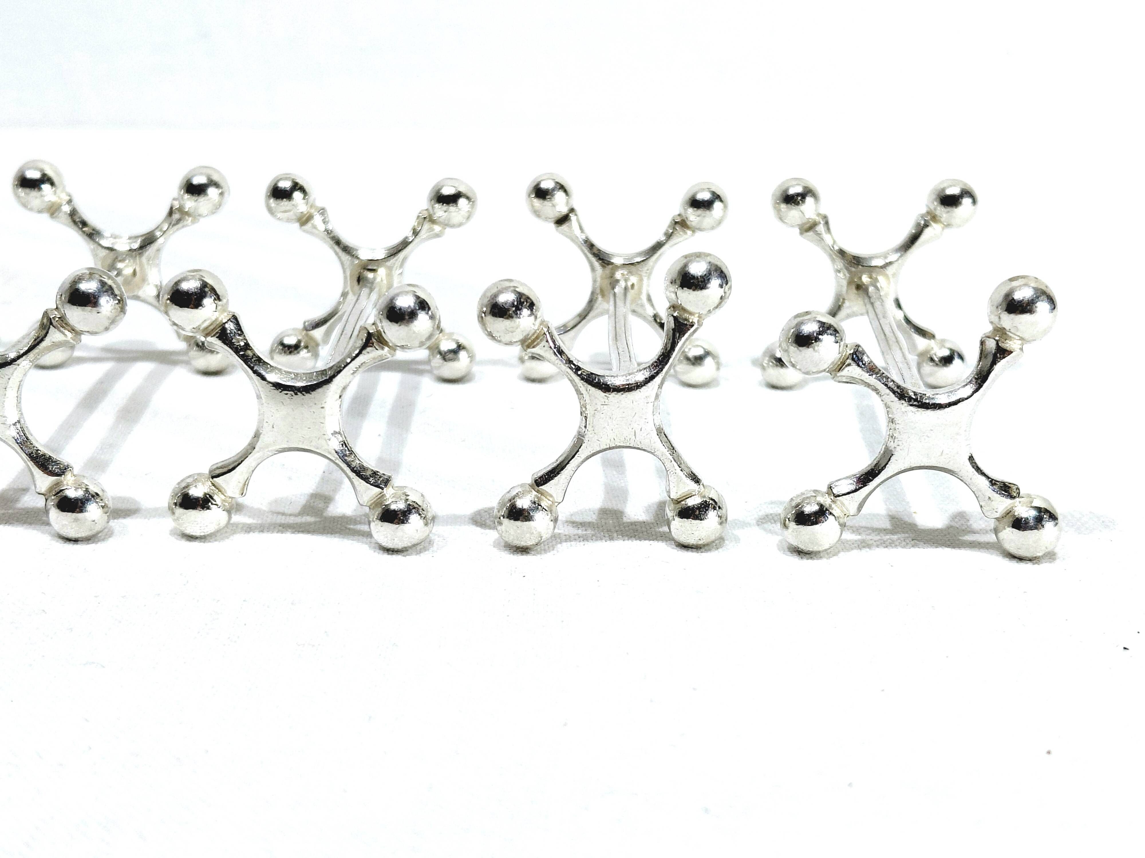SFAM - Set of 9 Silver-Plated Knife Holders