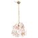 Charming Murano vintage chandelier white and pink flowers
