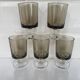 Set of 5 Luminarc Sweden smoked liqueur glasses