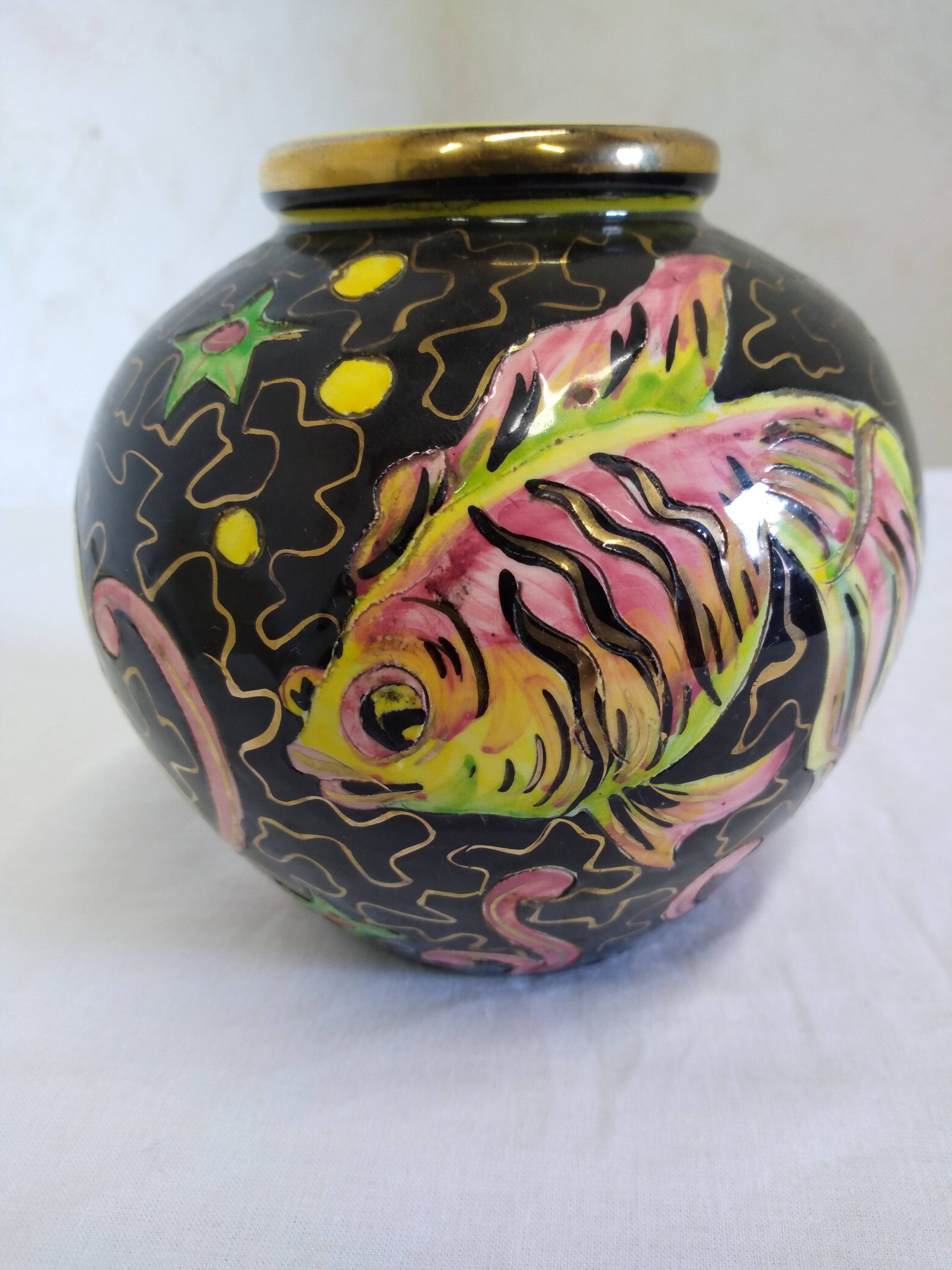 Cerart Monaco fish vase numbered fish