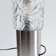 Lampe vintage verre et inox
