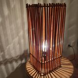 Wicker table lamp, 1970