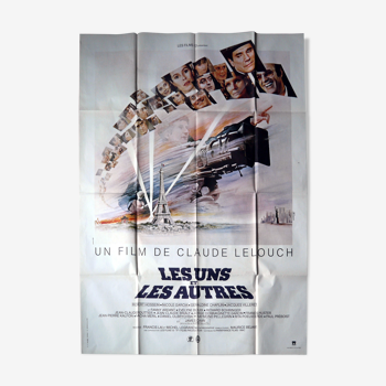 Affiche cinéma originale "les uns et les autres" claude lelouch