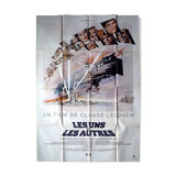 Original cinema poster "the uns and the other" claude lelouch