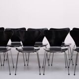 Vintage set 3107 butterfly chairs design Arne Jacobsen for Fritz Hansen
