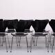 Vintage set of 3107 butterfly chairs designed by Arne Jacobsen for Fritz Hansen.