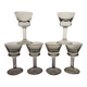 6 bistro liqueur glasses 1920s-30s