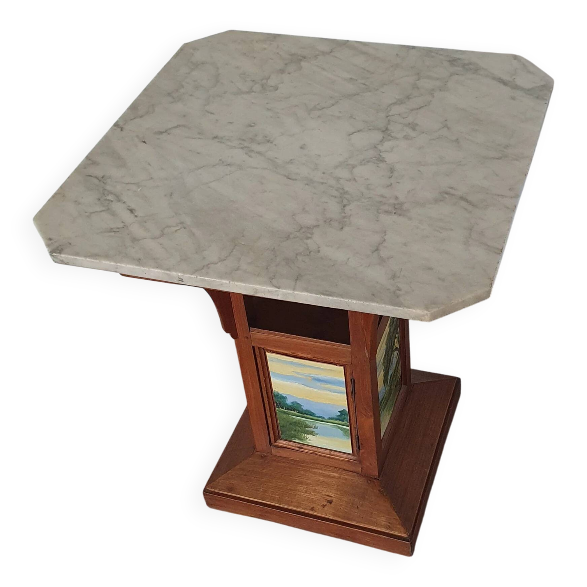 Indonesia table with marble top