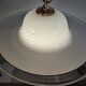 Xxl white swirl ceiling lamp murano vintage