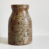 Vintage pyrite stoneware vase