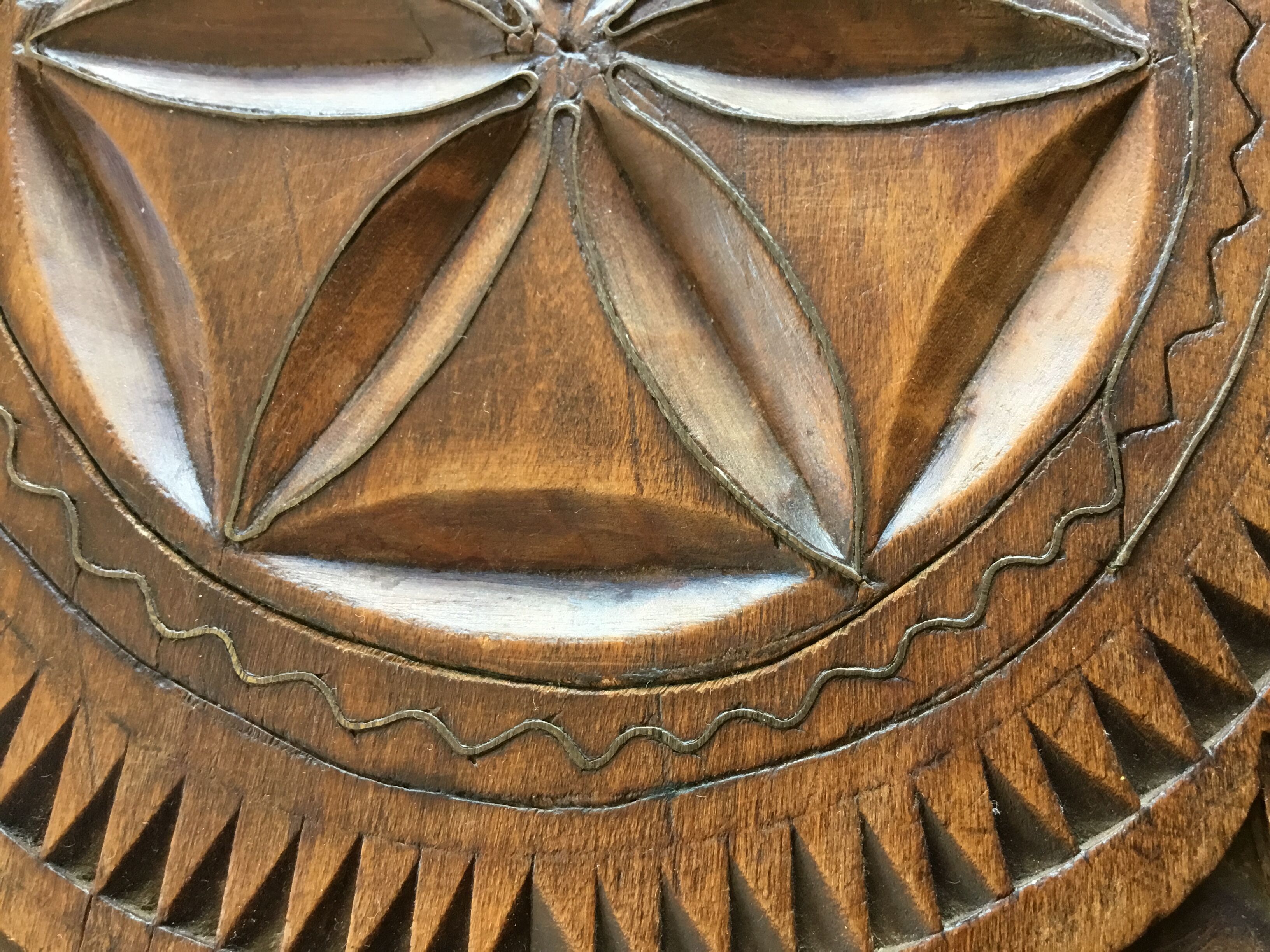 Old wood service tray