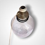 Fratelli Toso, Murano glass vase converted into a lamp, 20th century.